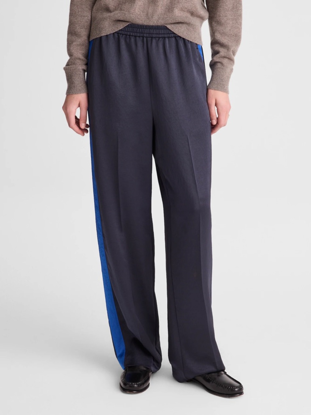Madewell The Easy Pull-On Track Pant in Satin